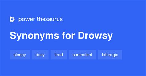 drowsy thesaurus|drowsy words and phrases.